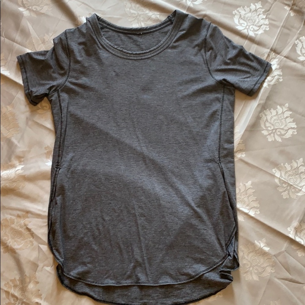 Lululemon pinstripe tee